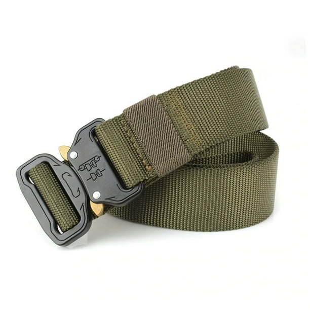 51 Inch Adjustable Military Nylon Belts with Heavy Duty Metal Buckle Dark Khaki Camouflage Mens Tactical Belt 51 Inch Adjustable Military Nylon Belts with Heavy Duty Metal Buckle Dark Khaki Camouflage Mens Tactical Belt